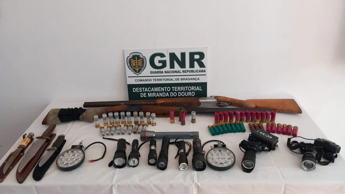 GNR deteve quatro homens e apreendeu armas ilegais