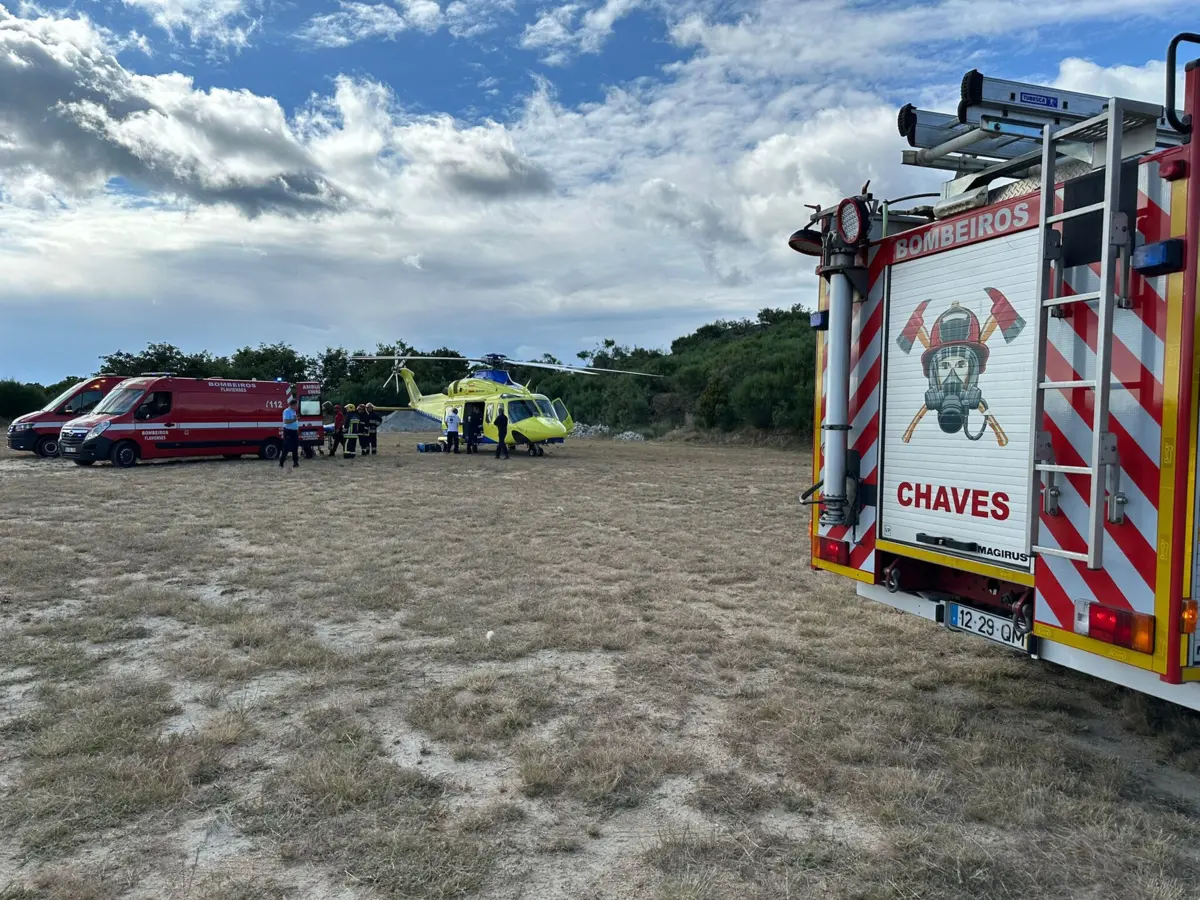 Vítimas mais graves foram levadas de helicóptero para Vila Real