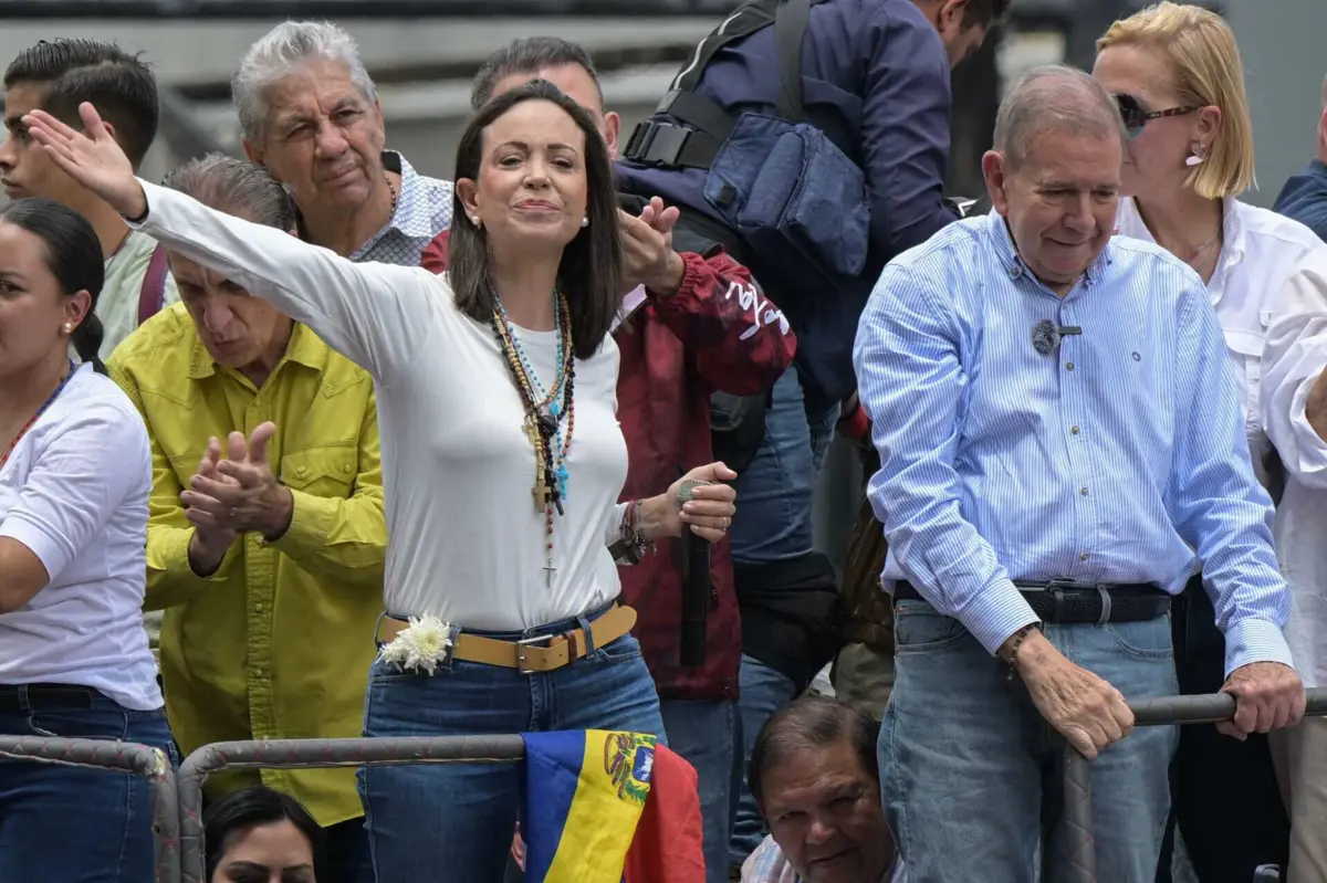 Líder da oposição na Venezuela, María Corina Machado