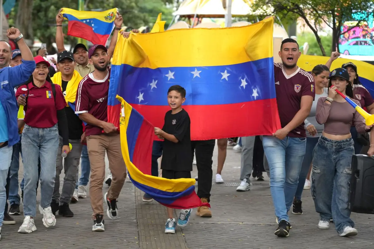 Celebração na Colômbia pela detenção de Maduro