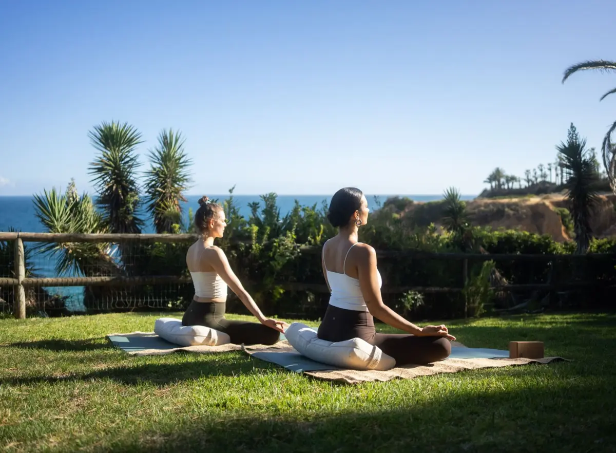 O ioga é uma das atividades promovidas nos novos programas de bem-estar do Vilalara.