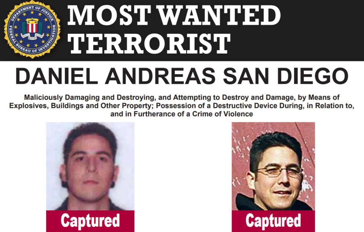 Daniel Andreas San Diego estava em fuga há 20 anos