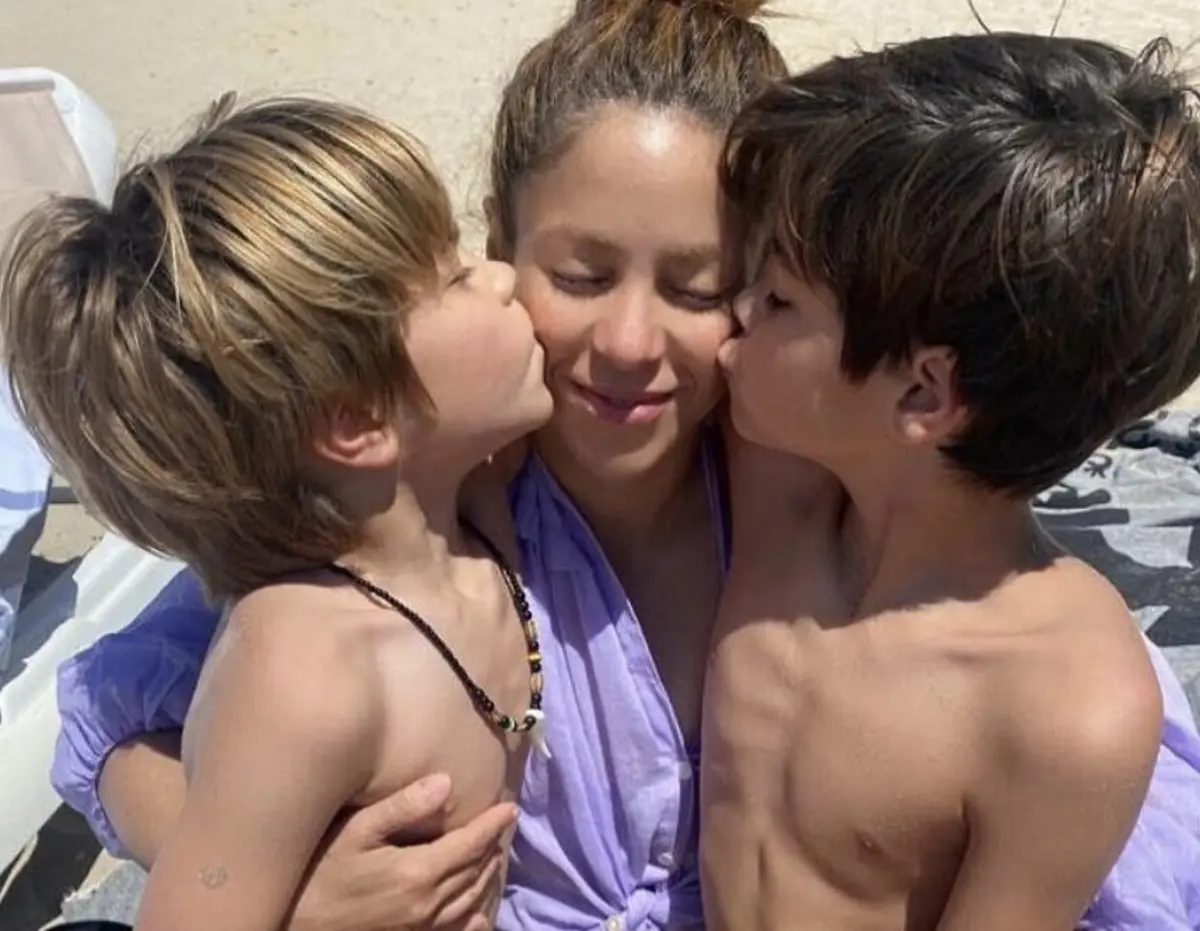 Milan e Sasha são fruto do relacionamento terminado com o ex-futebolista Gerard Piqué