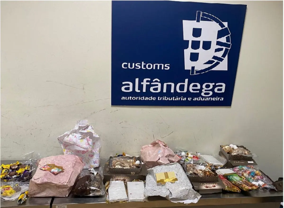 Cocaína estava escondida em chocolates