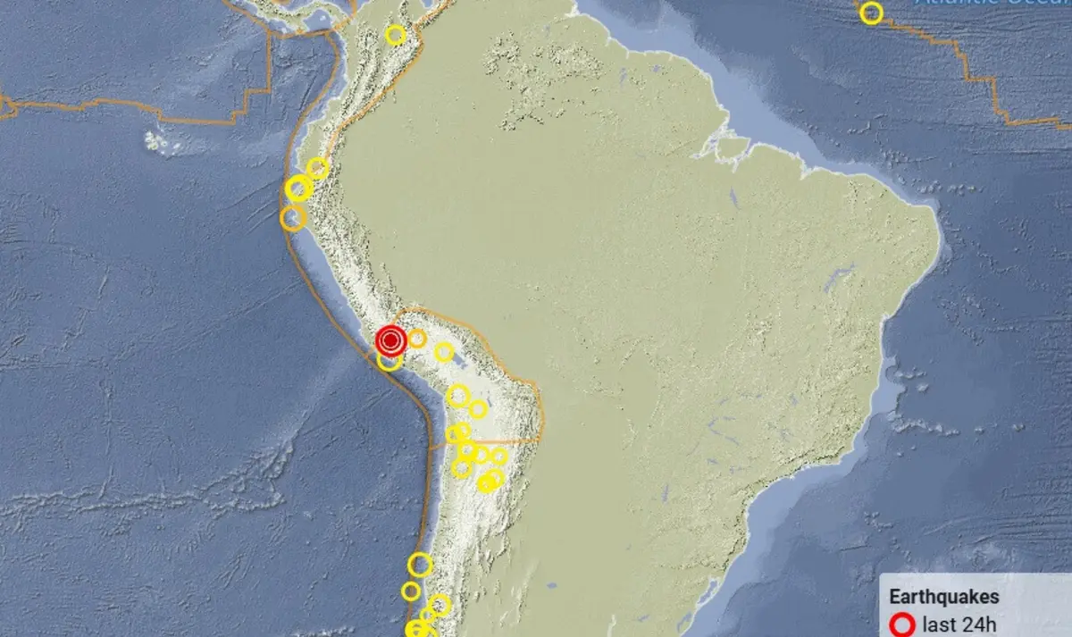 Imagem de contexto do artigo Sismo de magnitude 6,1 atinge centro do Peru