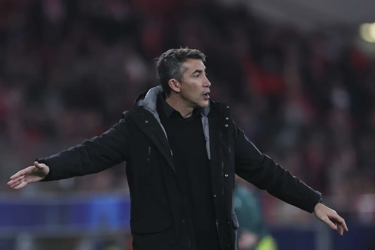 O treinador do Benfica, Bruno Lage