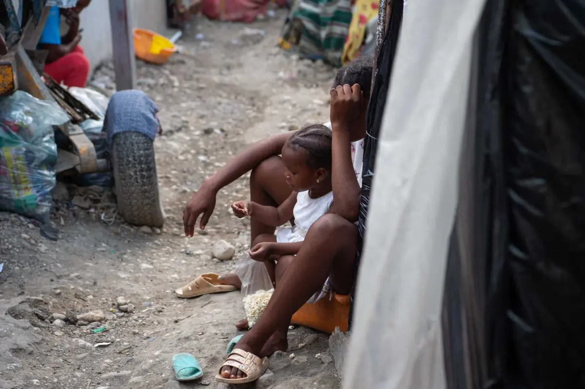 Imagem de contexto do artigo Mais de 700 mil deslocados no Haiti, metade são crianças