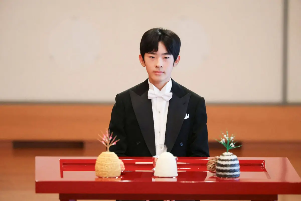 O príncipe Hisahito do Japão