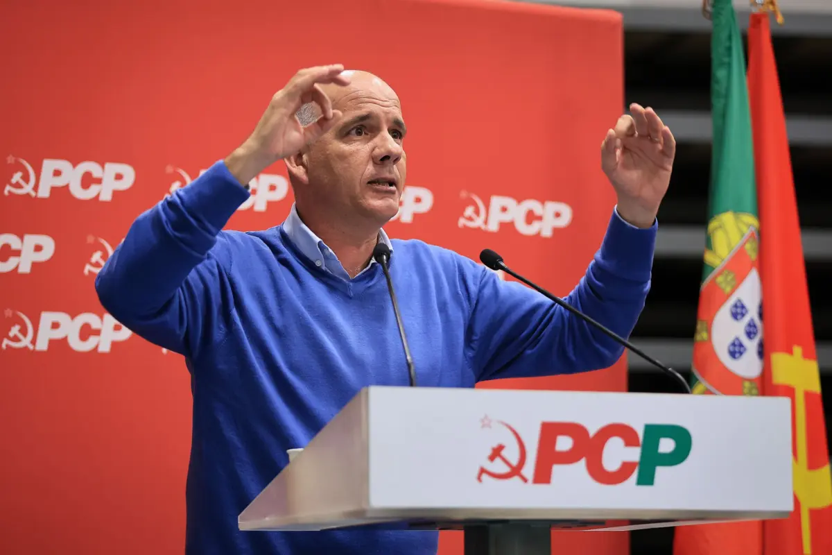 O secretário-geral do PCP, Paulo Raimundo