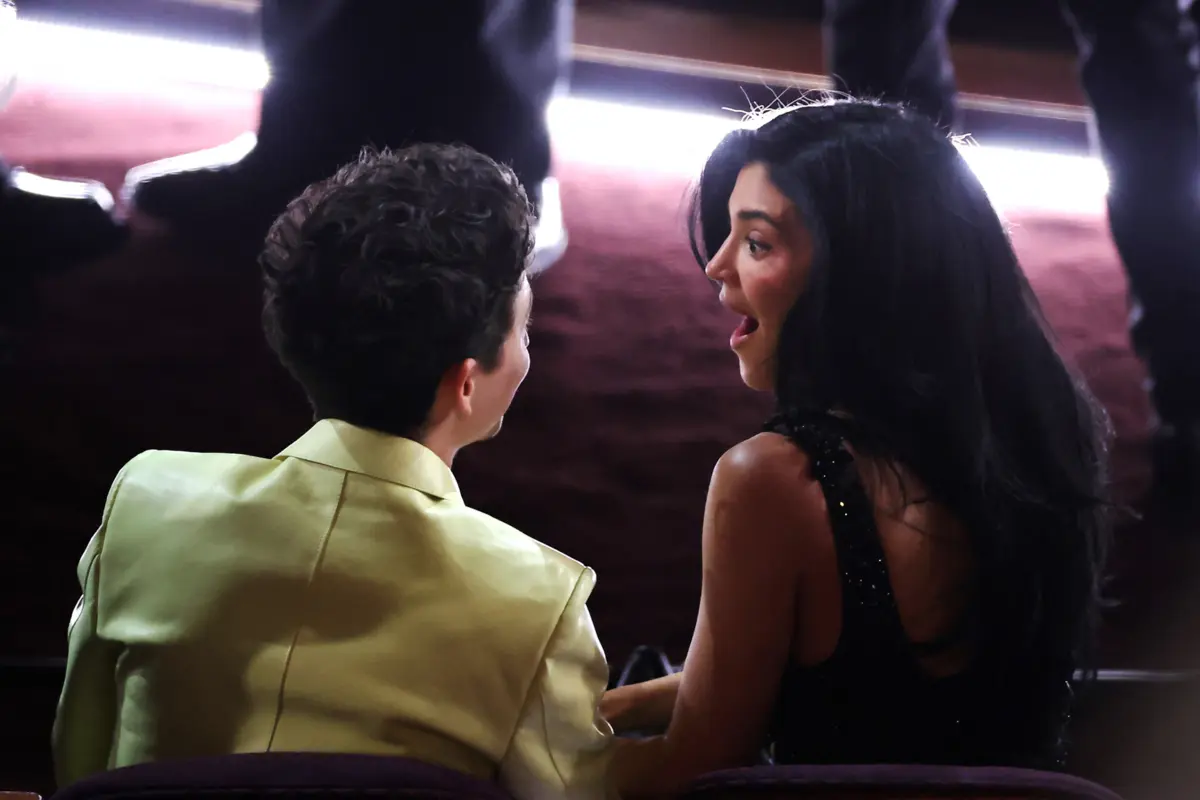 Kylie Jenner namora atualmente com o ator Timothée Chalamet