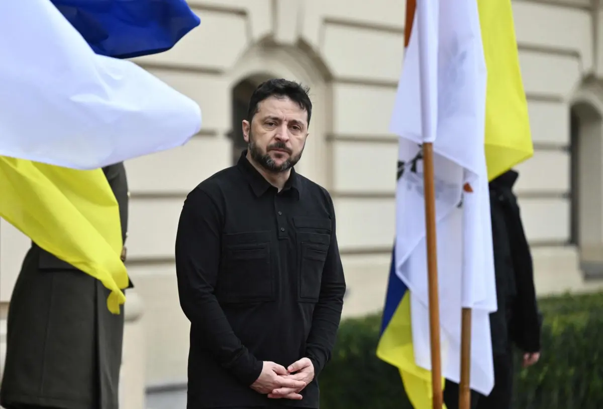 O presidente ucraniano, Volodymyr Zelensky