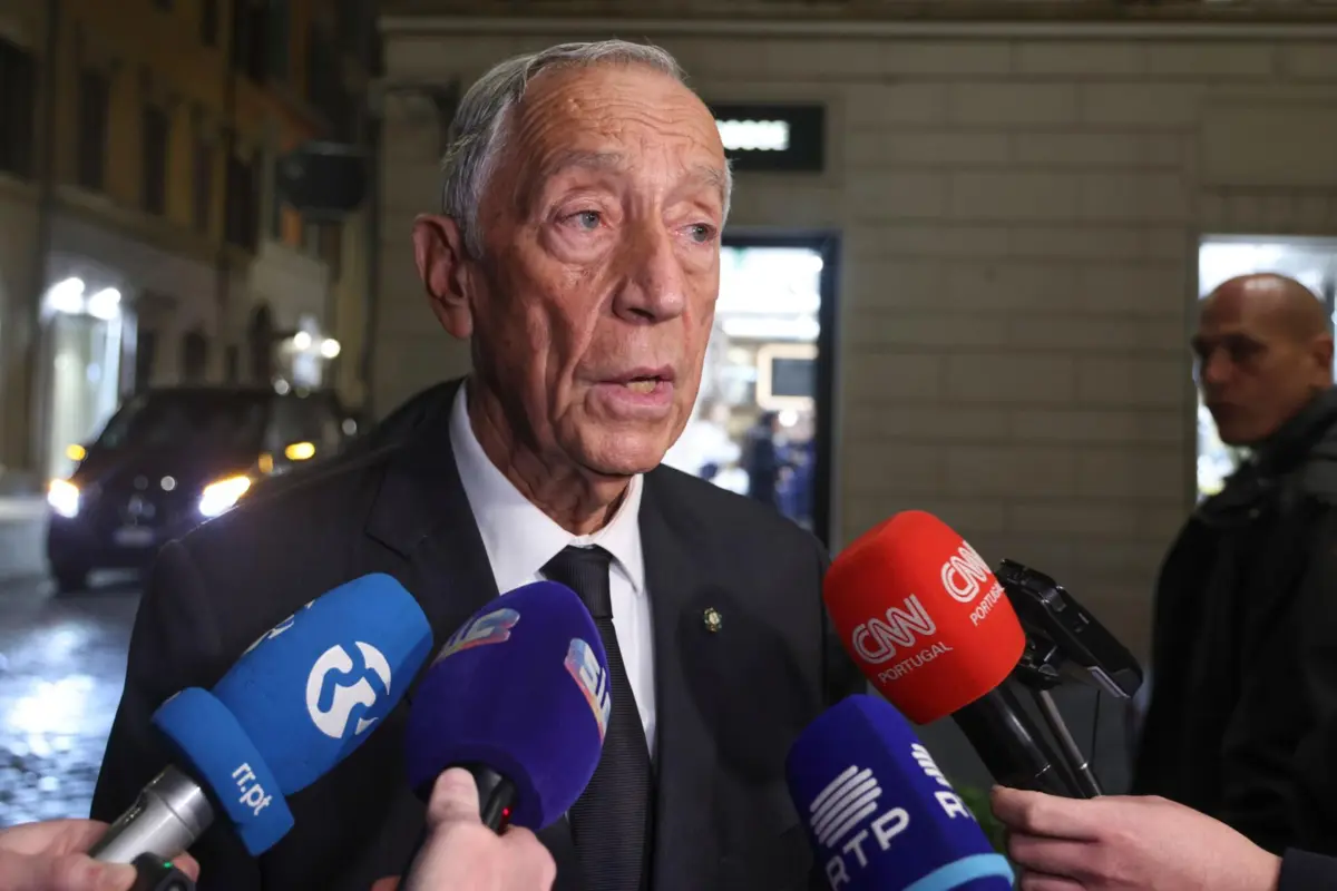 Marcelo à chegada a Roma