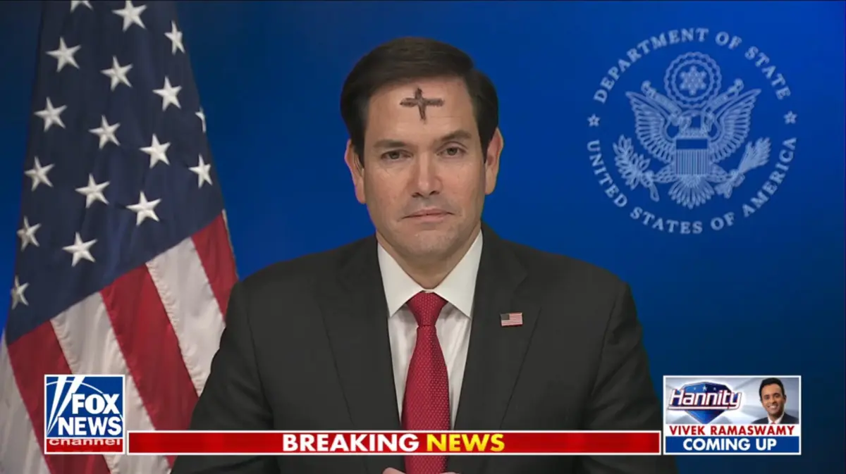 Marco Rubio em direto na Fox News