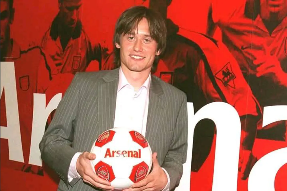 Rosicky jogou no Arsenal