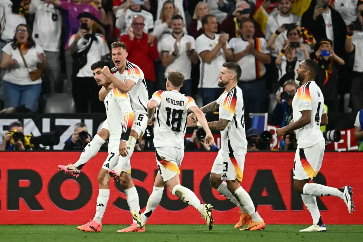 Festa alemã no primeiro jogo do Euro