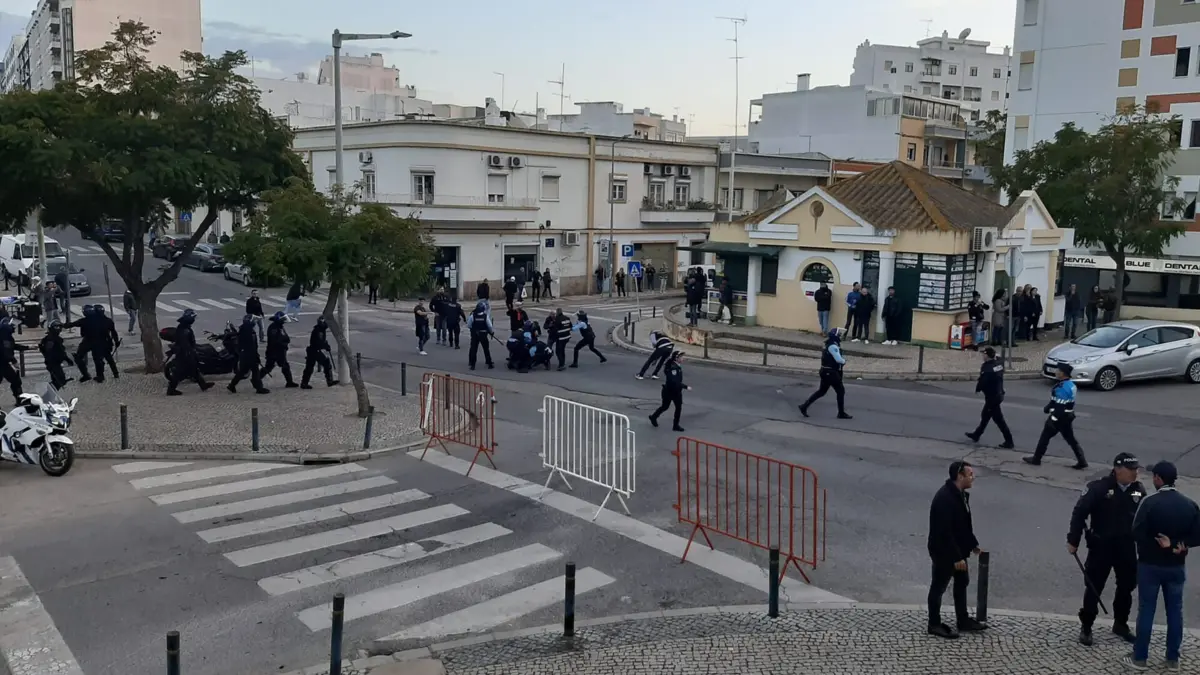 A imagem da intervenção da PSP