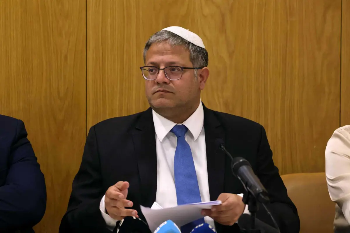 O ministro da Segurança Nacional de Israel, Itamar Ben Gvir