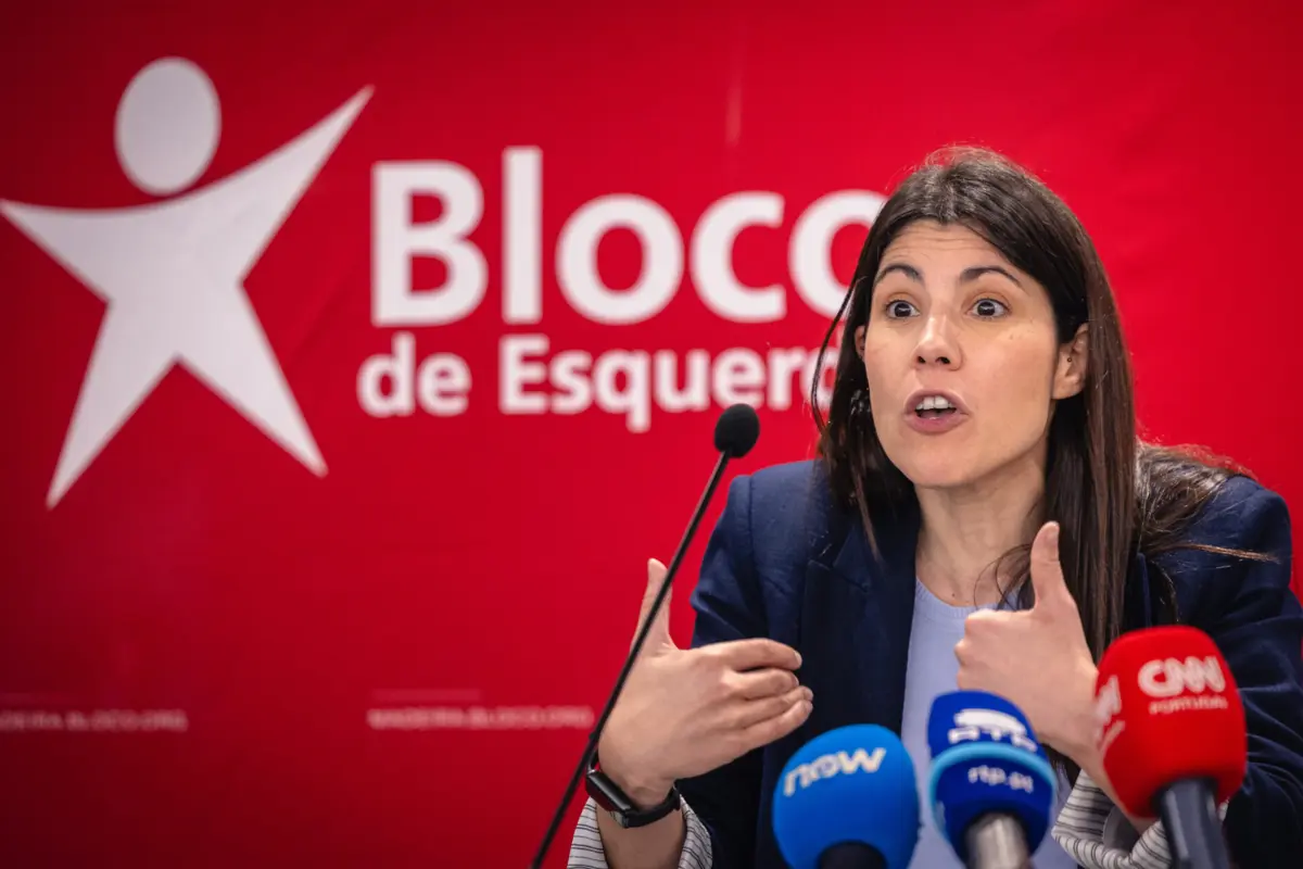 A coordenadora do Bloco de Esquerda, Mariana Mortágua