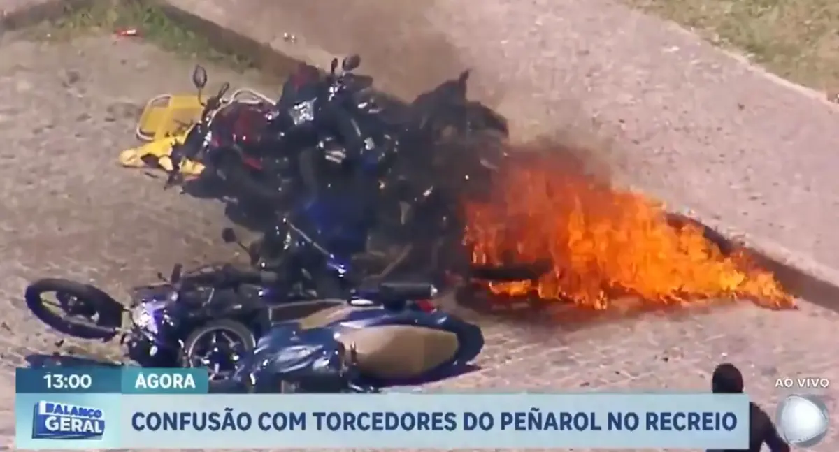 Imagem de contexto do artigo Duzentos adeptos do Peñarol detidos após lançarem o caos no Rio de Janeiro