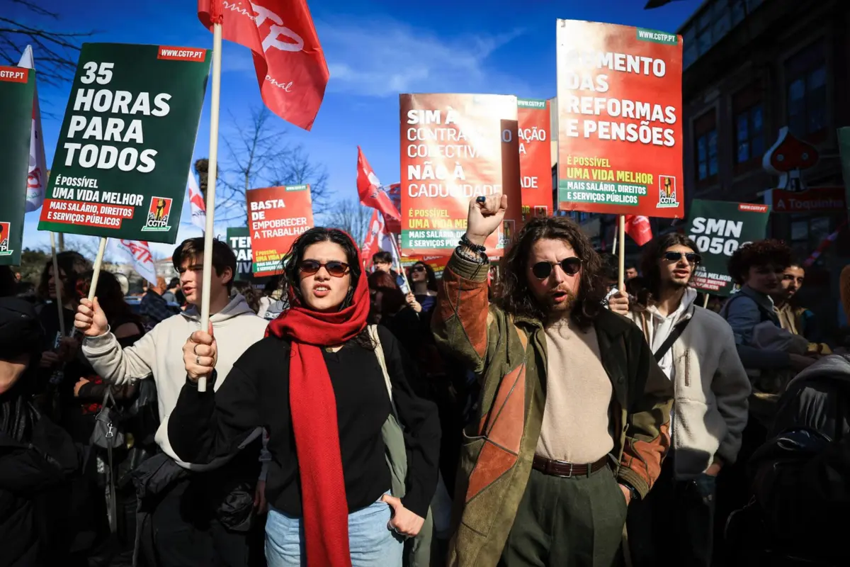 Manifestação no Porto contra o pacote laboral