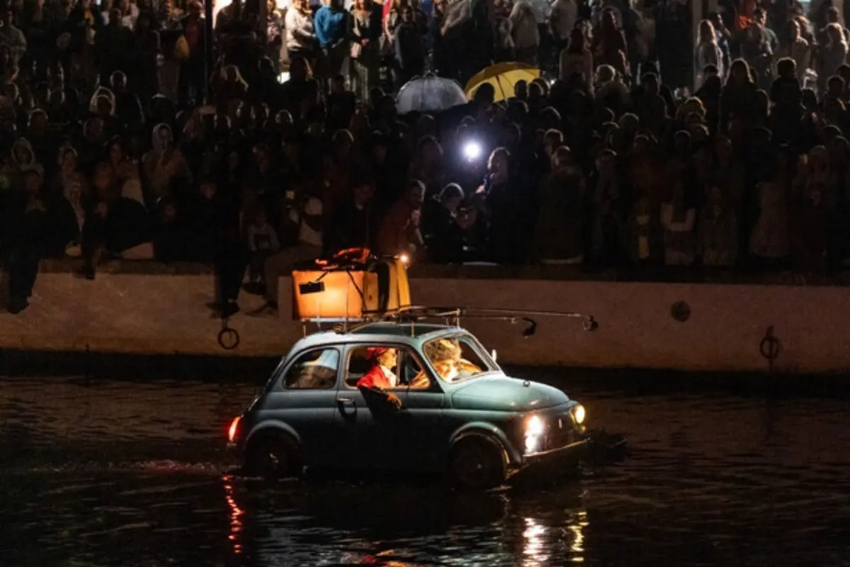 "Acqua forte, a phantasmagoria on the water", dos franceses Ilotopie, foi dos espetáculos mais vistos em Aveiro 2024