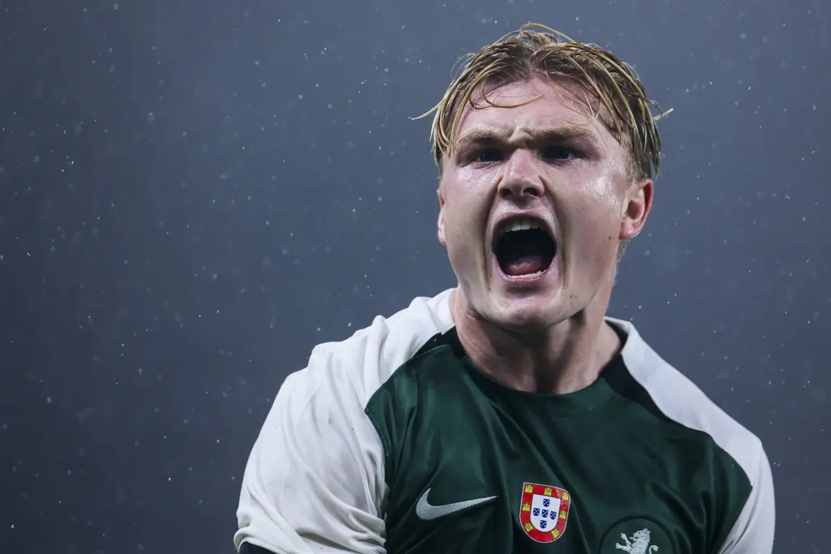 Harder, avançado do Sporting, abriu o marcador aos 73 minutos