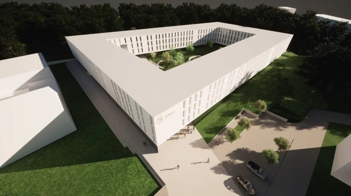 Maqueta da futura residência