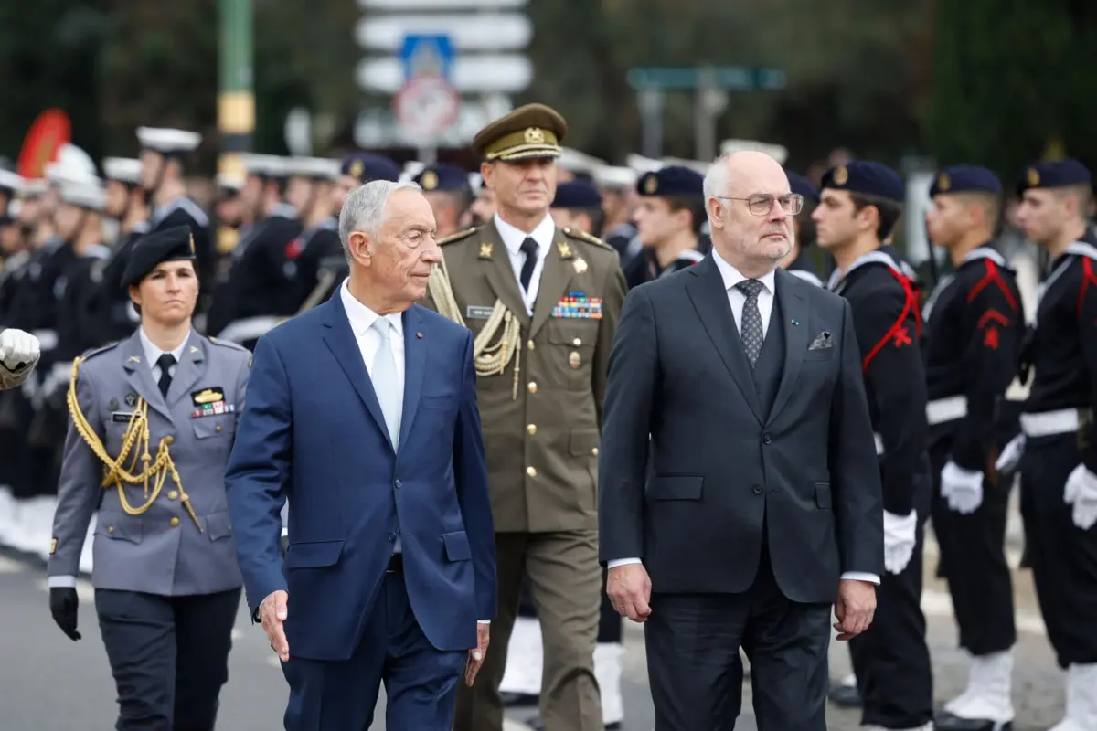 Marcelo Rebelo de Sousa com o homólogo da Estónia