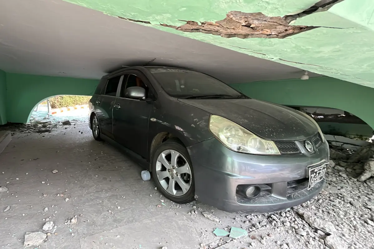 Imagem de contexto do artigo Imagens da destruição após forte sismo em Myanmar e Tailândia