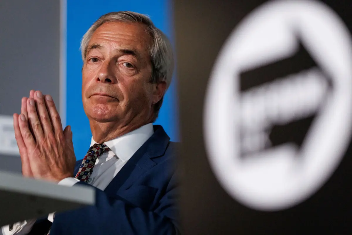 Nigel Farage, líder do partido Reform UK