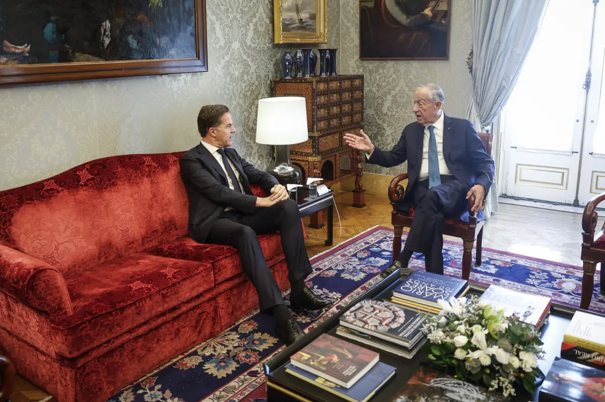 Chefe de Estado, Marcelo Rebelo de Sousa, recebeu secretário-geral da NATO, Mark Rutte