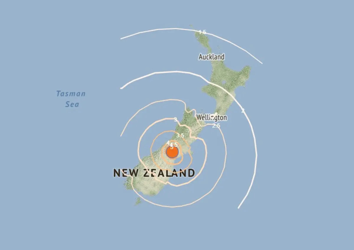 Imagem de contexto do artigo Sismo de magnitude 6,0 registado na Nova Zelândia