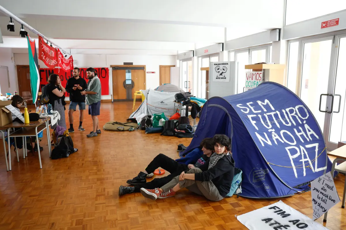 Quase 30 estudantes estiveram envolvidos nos preparativos do acampamento