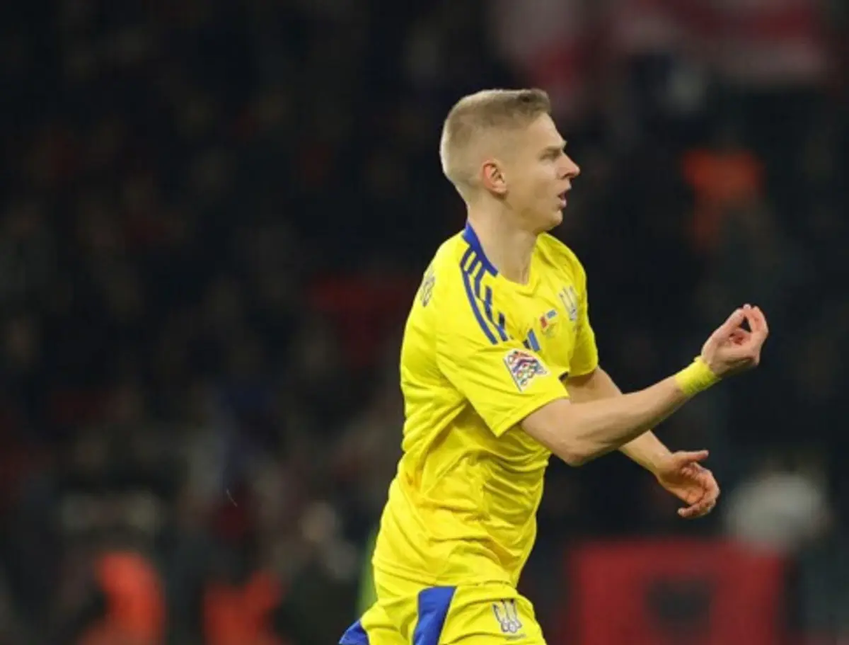 Zinchenko foi o autor do primeiro golo da vitória por 2-1 frente à Albânia