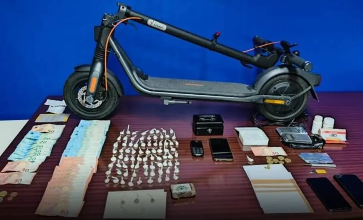 Material apreendido pela PSP