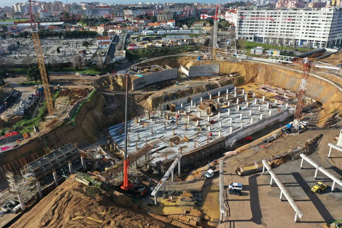 Estação Rotunda está a nascer na antiga Rotunda Eng. Edgar Cardoso