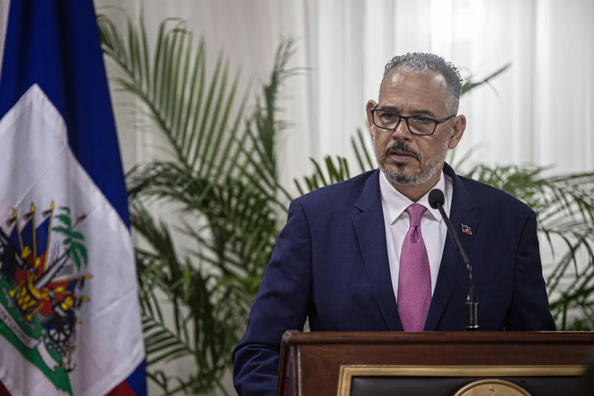 O primeiro-ministro do Haiti, Alix Didier Fils-Aimé