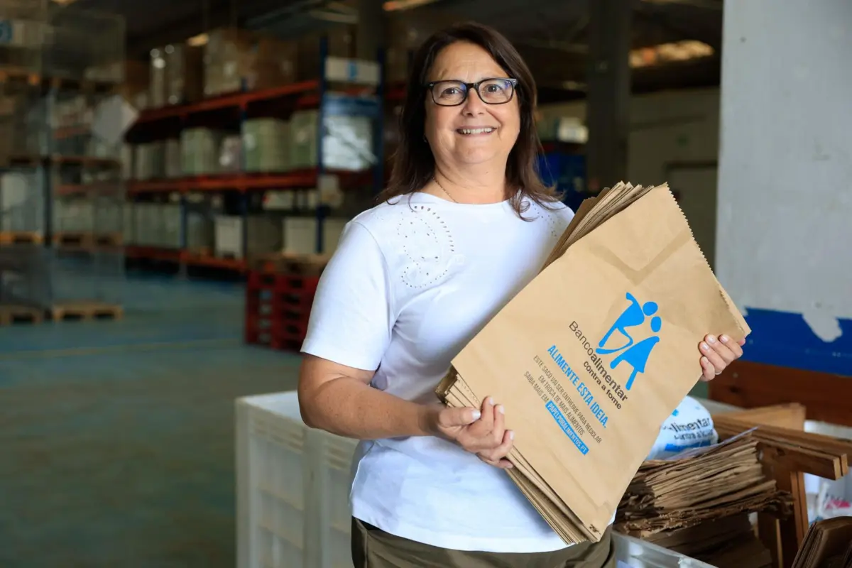 Bárbara Barros é a presidente do Banco Alimentar Contra a Fome do Porto