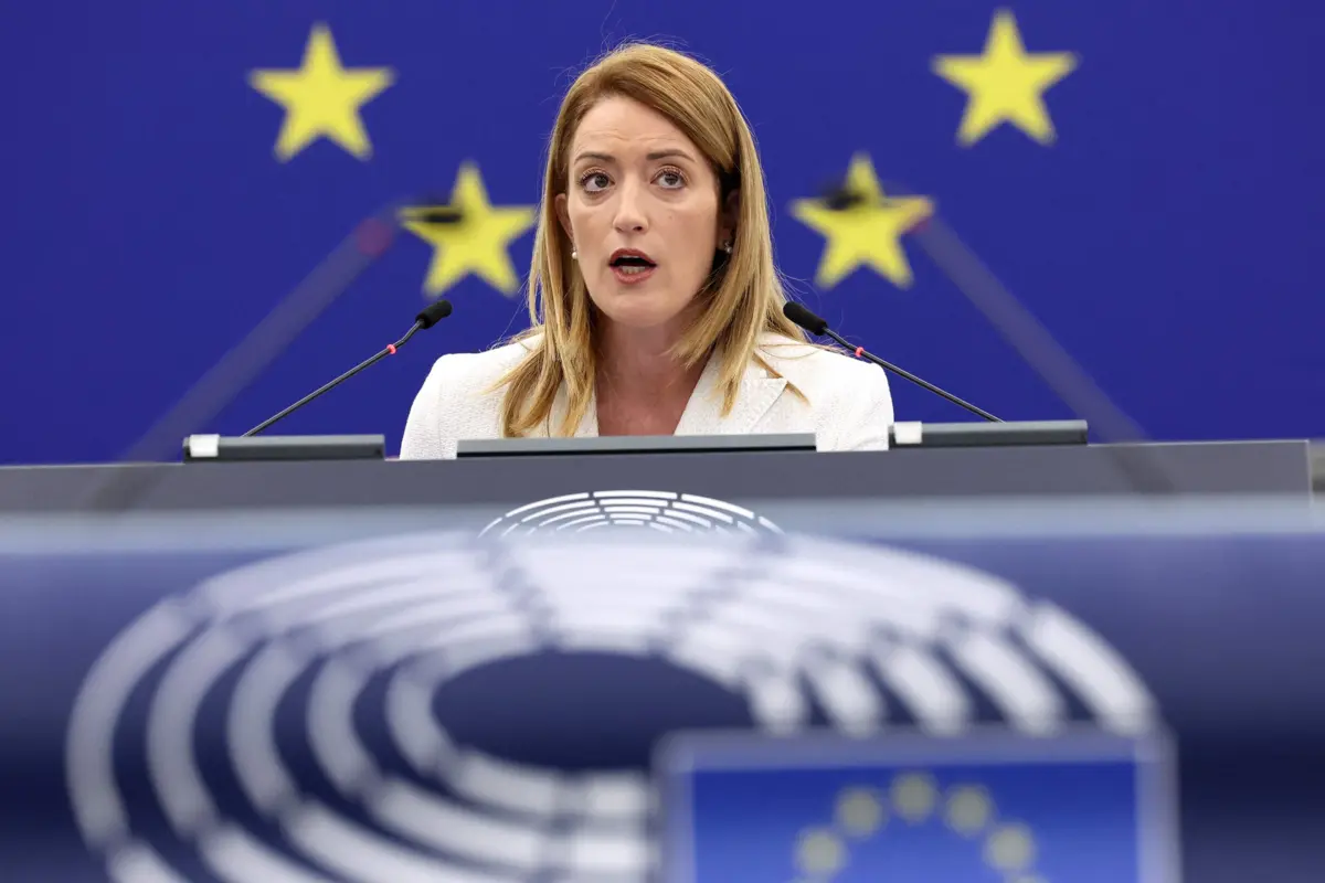 Roberta Metsola, presidente do Parlamento Europeu
