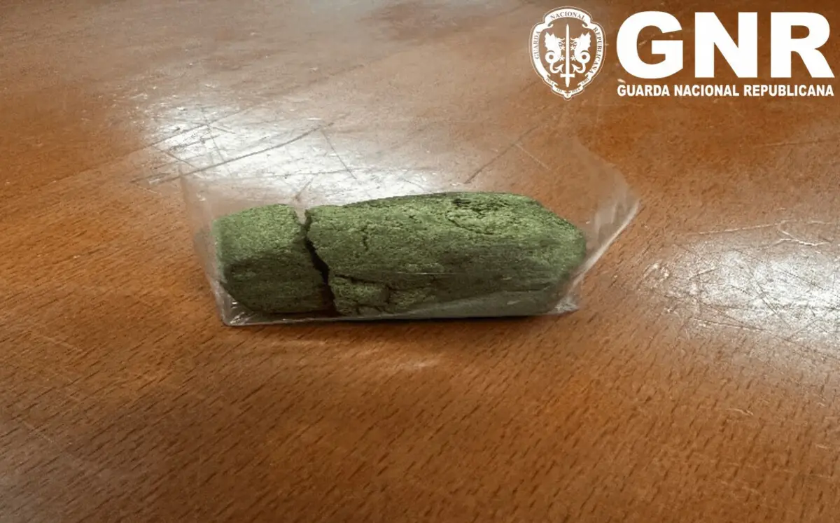 Foram apreendidas 53,4 doses de haxixe