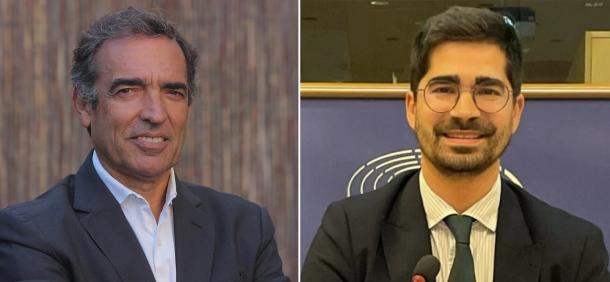 Reinaldo Teixeira, presidente da A. F. Algarve, e João Fonseca, quadro da FIFA