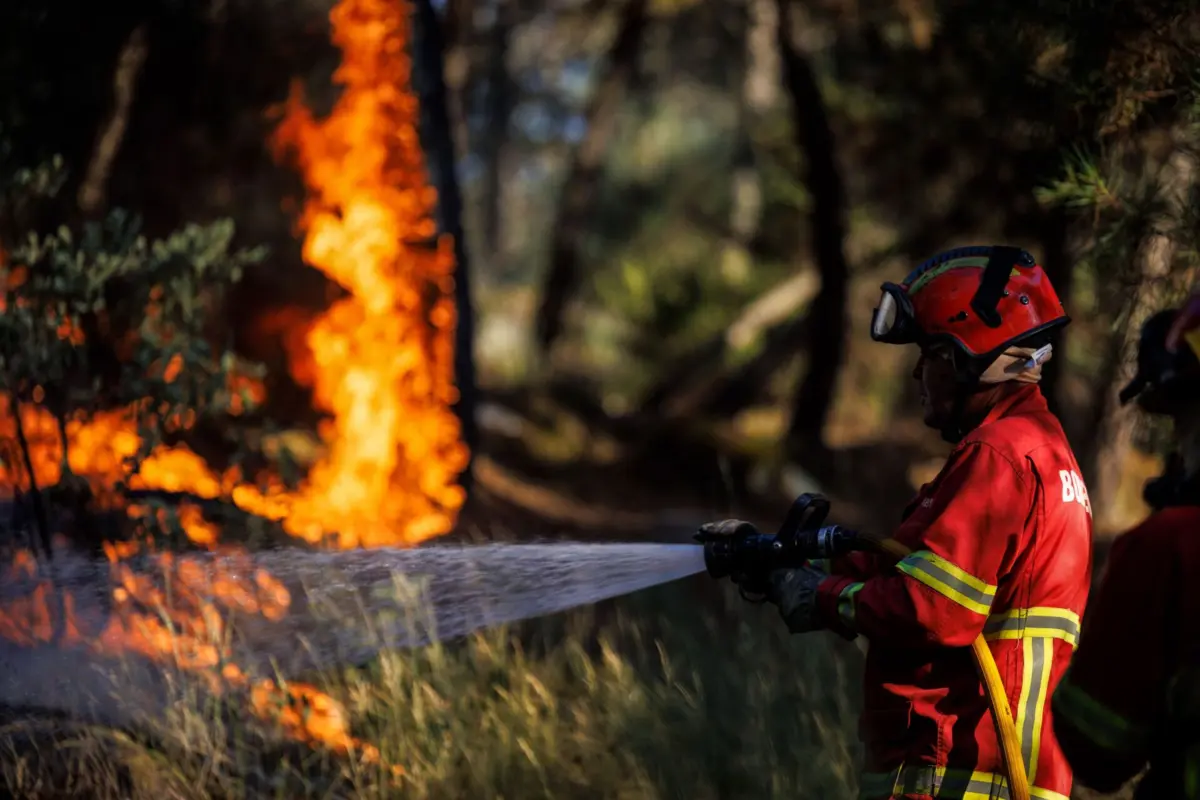 O incêndio teve início em Lourido, na freguesia de Arnoia