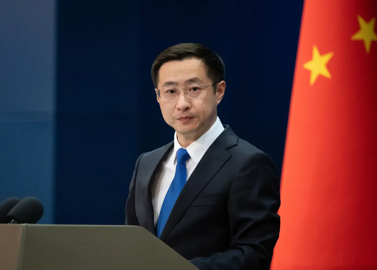 O porta-voz do Ministério das Relações Exteriores da China, Lin Jian
