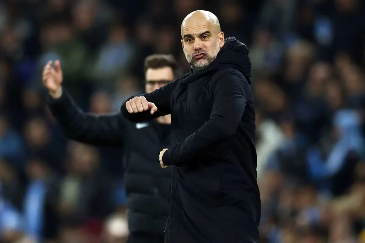 Pep Guardiola, treinador do Manchester City