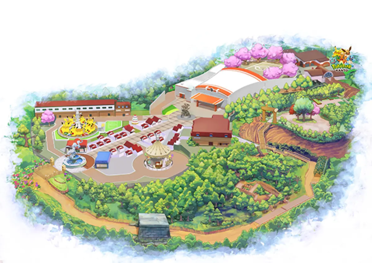 O parque incluirá duas áreas: uma "Floresta Pokémon", descrita como uma grande região selvagem, e uma área dedicada a lojas e atrações
