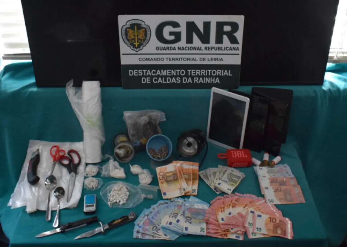 Material apreendido pela GNR