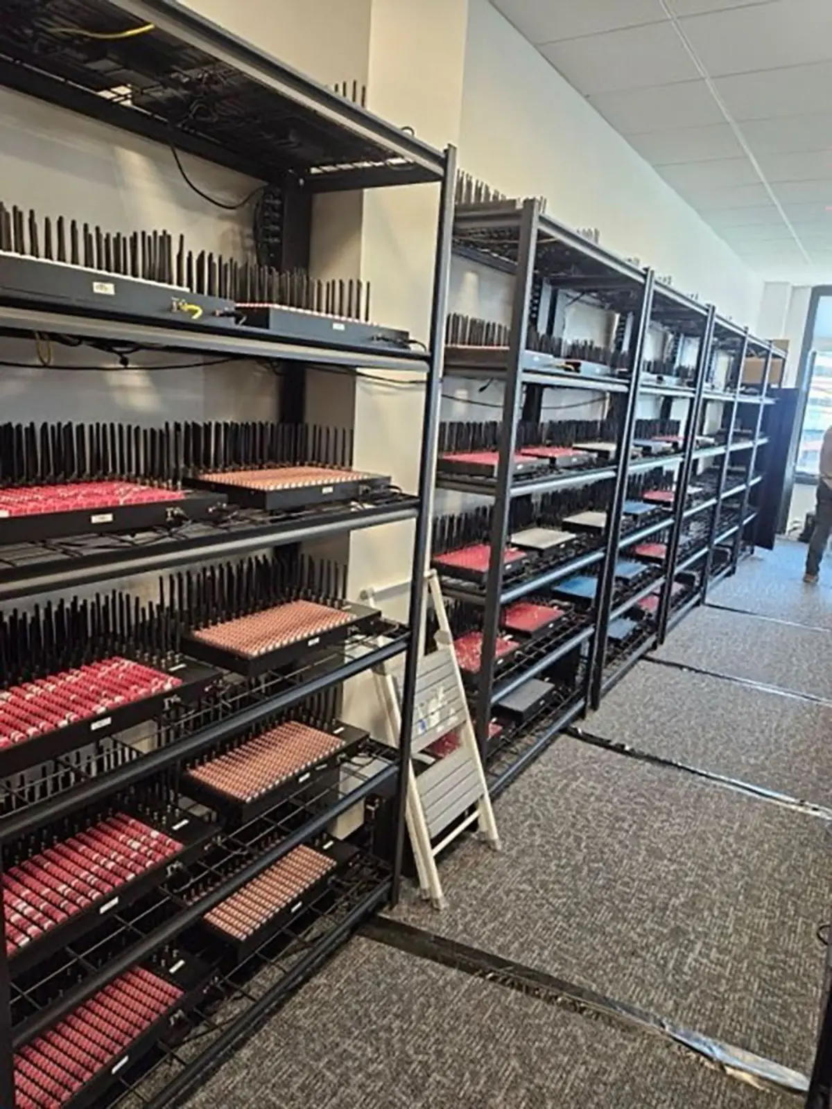 Material apreendido pelas autoridades