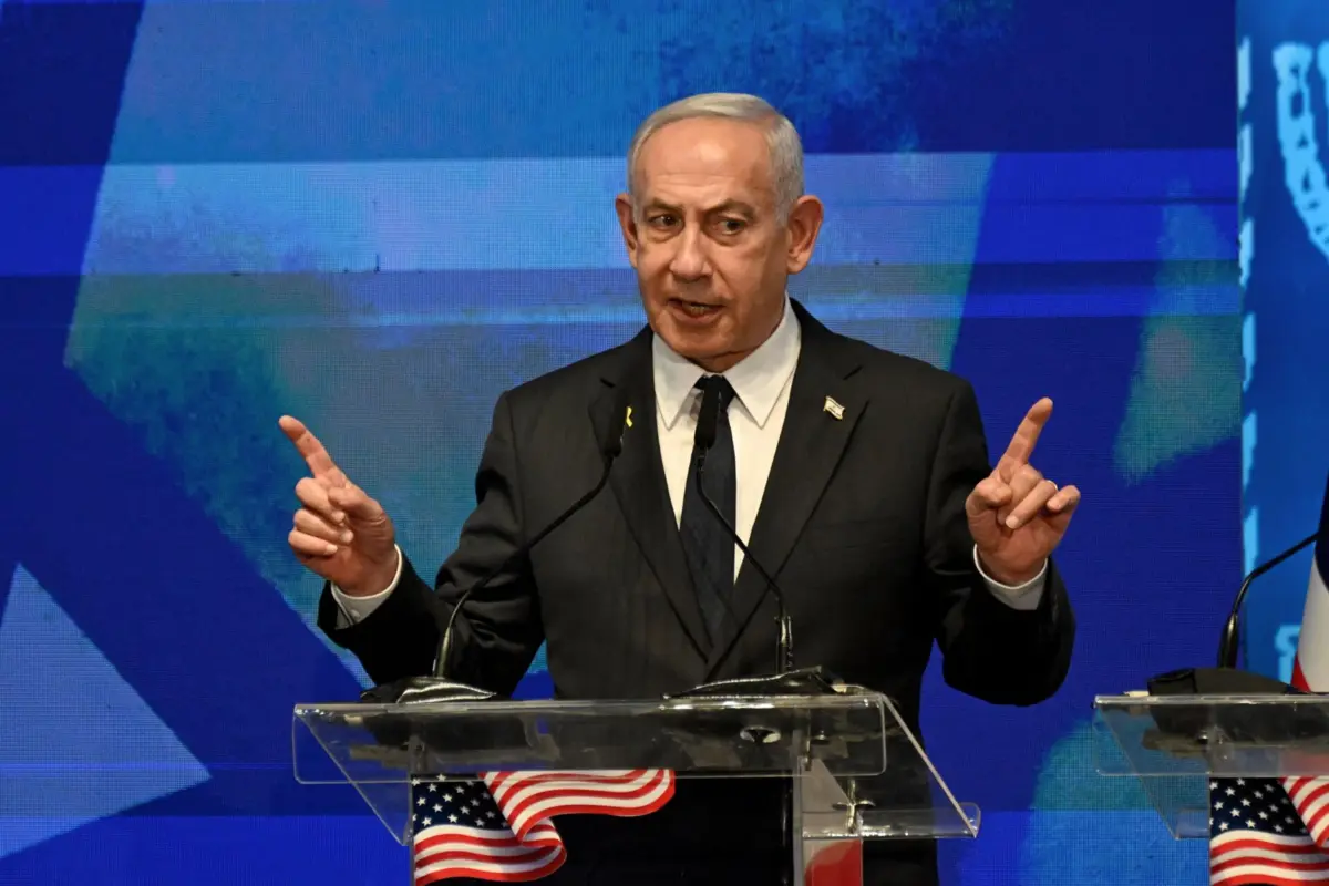 Primeiro-ministro israelita, Benjamin Netanyahu