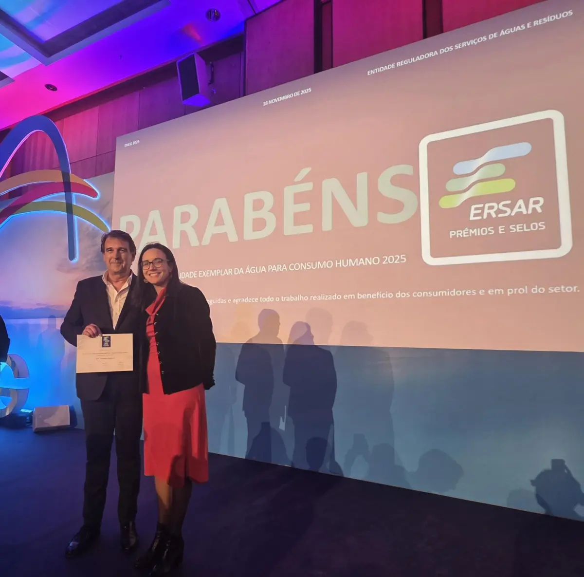 Distinção constitui um incentivo adicional para que a comunidade continue a confiar no serviço público de abastecimento