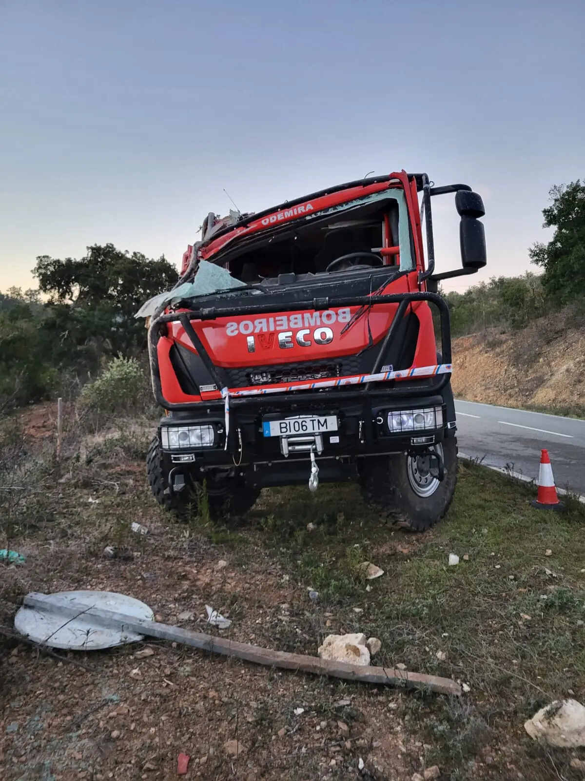 Acidente em Odemira causou a morte a um bombeiro de 38 anos